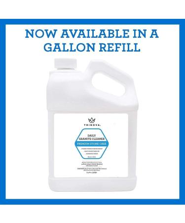 TriNova Granite Cleaner and Polish - Enhances Shine, Streak-Free Formula for Countertops, Marble, Stone, Bathroom, Kitchen Islands - Buy Online on GoSupps.com