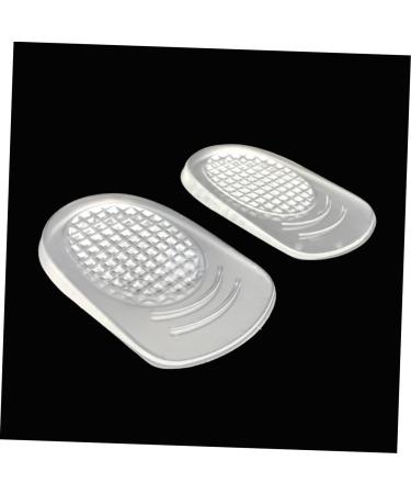 4 Pairs Silicone Insoles - Comfort Heel Pads for Shoes | Half Insole in White - Size 1 - Buy Online on GoSupps.com