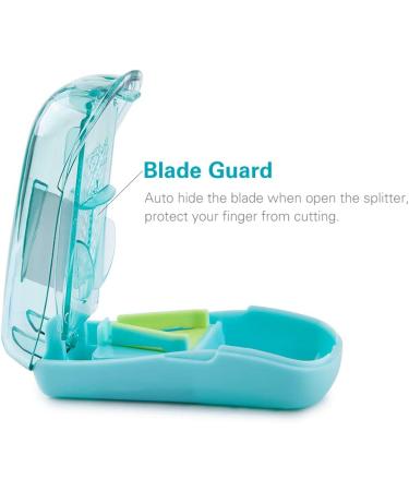 Pill Cutter for Small & Large Pills - Barhon Pill Splitter with Sharp Blade for Easy Cutting - Ideal for Vitamins, Tablets & Medicine - Buy Online on GoSupps.com