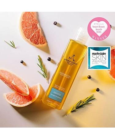 Aromatherapy Associates Revive Shower Oil 250ml - Energising Blend of Grapefruit, Rosemary & Juniper Berry | Luxurious Oil-to-Milk Formula - Buy Online on GoSupps.com