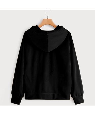 Women's Halloween Hoodie Pullover Tops Long Sleeve Sweatshirts with Gothic Autumn Shirt Role Playing Costumes Black Large - Buy Online on GoSupps.com