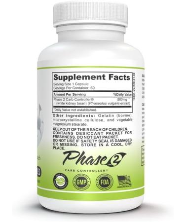 Mila Miamor Starch Blocker with White Kidney Bean Extract Dietary Supplement Supports Carb & Starch Metabolism Caffeine-Free Formula 60 Capsules - Buy Online on GoSupps.com