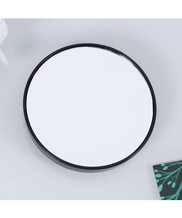 Heallily 7.5cm 5X Magnifying Wall Mirror with Suction Cups - Black - Buy Online on GoSupps.com