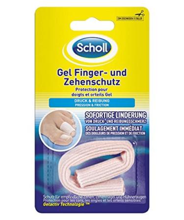 Scholl gel finger - and toe protection for pressure points - with gelactive technologist coating - soft - tangible - reusable - reusable - washable - 1 piece 1 piece (1 -pack) gel finger and toe protection