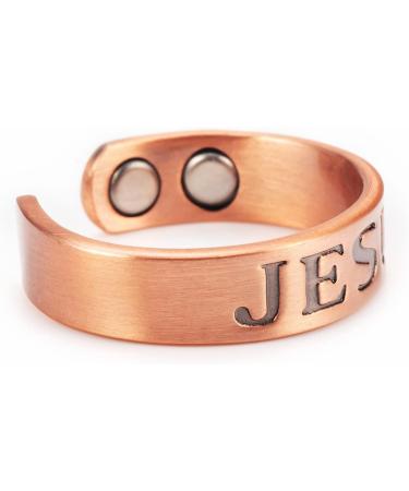 EnerMagiX Magnetic Copper Rings - Ultra Strength Magnets, 99.95% Solid Pure Copper, Adjustable - Women & Men (0203) - Buy Online on GoSupps.com