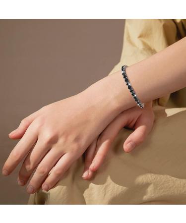 Magnetic Bracelet for Women Beauty Titanium Steel Magnetic Bracelets Bracelets Magnetic Women Tennis Bracelet (Black) - Buy Online on GoSupps.com