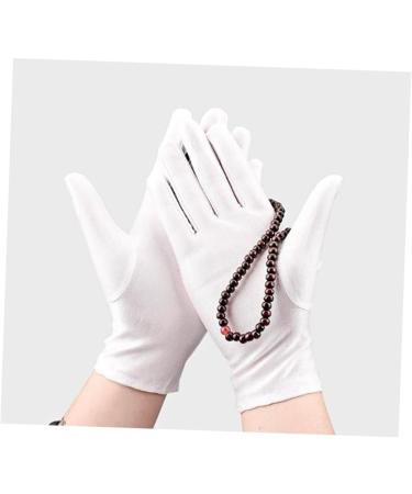 Angoily 20 Pairs Beauty Hand Gloves Cotton Gloves Cooking Prep Gloves Paraffin Hand Mitts Moisturizing Gloves Meal Prep Gloves Hand Moisturizer Gloves Mittens White Gloves Short Work - Buy Online on GoSupps.com
