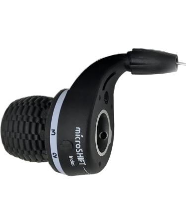microSHIFT 3X7 Speed Twist Grip Shifters - Compatible with Shimano, Black - Buy Online on GoSupps.com