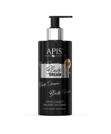 Apis Natural Cosmetics APIS Black Dream Moisturizing Body Balm with Aloe Mango Flax & Cherry | Fragrance Line & Hydrated Skin | 300ml