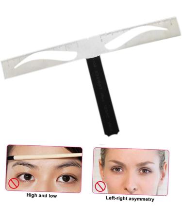 Beavorty 3 Pcs Brow Stencils Eyebrow Grooming Stencil Eyebrow Ruler Stencil Stainless Steel Positioning Ruler - Buy Online on GoSupps.com
