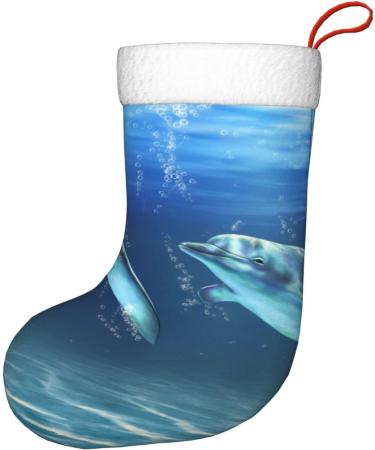 Ffexs Blue Pineapple Christmas Socks | Velvet Holiday Socks with Dolphins | One Size Fits All - Buy Online on GoSupps.com