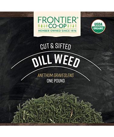 Frontier Co-op Organic Dill Weed - 1 lb. Bulk Bag | Certified, Kosher, Anethum graveolens L - Buy Online on GoSupps.com