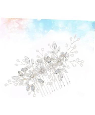 DOITOOL Combs Tiara Rhinestone Comb Crystal Hair Comb Wedding Hair Comb Rhinestone Hair Comb Bride Millet Beads Rhinestones - Buy Online on GoSupps.com