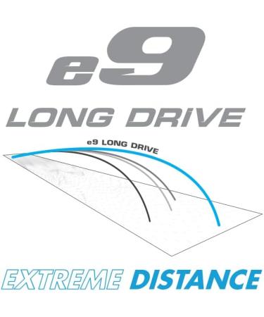 Bridgestone Golf 2023 e9 Long Drive Golf Balls - White | High Performance Distance Balls - Buy Online on GoSupps.com