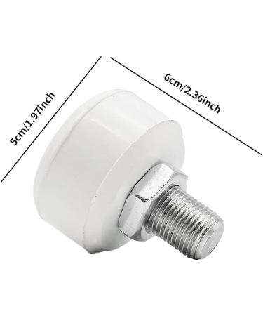 Adjustable Rubber Roller Skate Toe Stops - 2pcs White Brake Blocks | Double-Row Skating Brake Jam Plugs for Replacement Parts - Buy Online on GoSupps.com