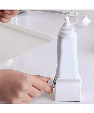 1PC Toothpaste Squeezer Rolling Tube Toothpaste Squeeze Dispenser Toothpaste Seat Holder Stand White - Buy Online on GoSupps.com