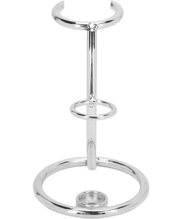 Stainless Steel Shaving Brush & Razor Stand - Men's Razor Tool Holder for Secure Storage (Silver) - Buy Online on GoSupps.com