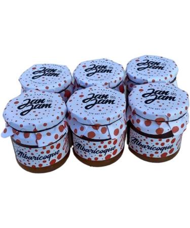 Extra apricot jam made with organic fruits from Zaragoza ideal for breakfasts snacks and desserts 80% fruit traditional recipe pack 6 x 200 g - Buy Online on GoSupps.com
