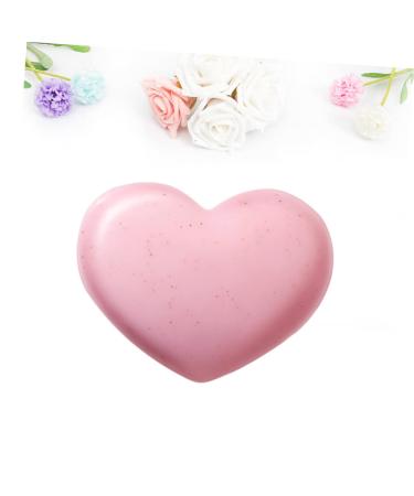 FRCOLOR Handmade Pink Heart-Shaped Soap | Scented Bath & Hair Soap | Cleansing & Moisturizing Soap for All Skin Types - 1 Count - Buy Online on GoSupps.com