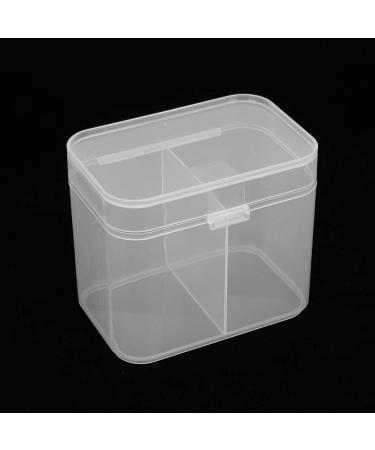 Yosoo 2 Grids Nail Art Cotton Pads Organizer Storage Box (2 Pcs) - Efficient & Stylish Solution for Nail Care - Buy Online on GoSupps.com