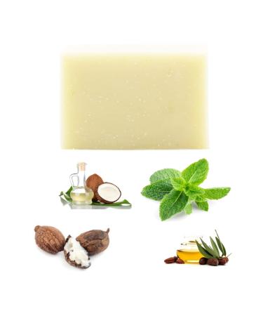 Buy Peppermint Shea Butter Bar Soap - Refreshing 4 Oz | International Shipping Available - Buy Online on GoSupps.com