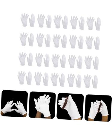Healeved 80 Pairs White Cotton Gloves Washable Cotton Gloves Labor Gloves Viking Hair Accessories Cotton Gloves for Dry Hands Cotton Sleep Gloves Key Hider Outdoor Warm Jewelry Wen Wan Miss - Buy Online on GoSupps.com