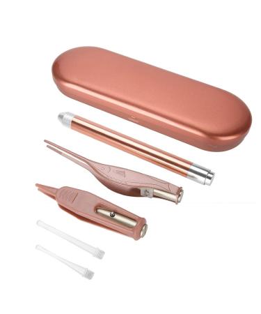 Earpicks Ear Wax Removal Tools 3 IN 1 LED Earpick Ear Spoon Ear Cleaner Set Earwax Nasal Removal Tweezers for Ear Health Care and Nose Cleaning Pick Nipper