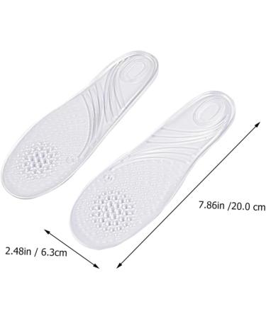 NOLITOY Gel Insoles - Transparent Shoe Pads for Comfort & Foot Odor Relief | Anti-Slip Massaging Insoles for Women - Buy Online on GoSupps.com