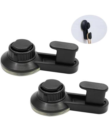 Alipis 4 Pcs Suction Cup Hooks Towel Hanger Bath Robe Hanger Coat Hooks Hook up Accessories Sucker mediumx2pcs Blackx2pcs - Buy Online on GoSupps.com