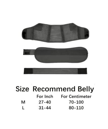 Pregnancy Support Belt | 4-in-1 Maternity & Postpartum Band | Relieve Abdomen, Waist, Pelvis Pain & Back Support | Black - Size M 10-12 (80cm-110cm) - Buy Online on GoSupps.com