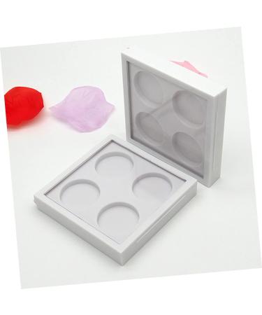 Outanaya 2pcs 4 Eyeshadow Case Eyeshadow Pan Holder Eyeshadow Palette Eyeshadow Containers Empty White - Buy Online on GoSupps.com