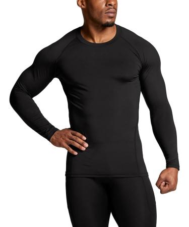 ATHLIO Men's Thermal Compression Long Sleeve Shirt - 3 Pack (Black/Charcoal/White, Medium) - Buy Online on GoSupps.com