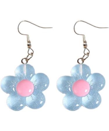 Shop Feyley Earrings | Colorful Resin Flower Dangle Earrings for Parties - Violet Charm Jewelry - Buy Online on GoSupps.com