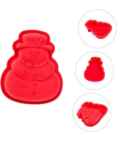 PRETYZOOM Cupcake 2 Pcs Baking Mold Silicone Molds Christmas Silicone Cutter Clay Molds Cake Mold Fondant Mold Biscuit 17.8X15.5X3CM As Shown - Buy Online on GoSupps.com