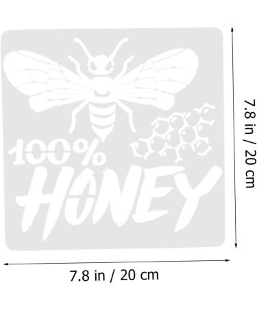 NUOBESTY 12 Pcs Bee Template Day Bee Theme Stencils Plastic Bees Kids Drawing Template Honey Child Hollow Out - Buy Online on GoSupps.com