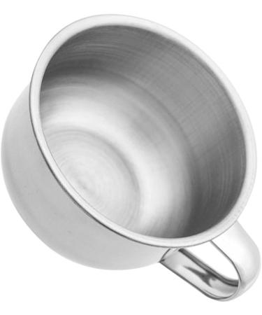 Premium Stainless Steel Shaving Bowl Soap - Durable Circular Shaver Cup for a Luxurious Foam Experience - Buy Online on GoSupps.com