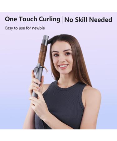 Faszin Hair Curler Newbie 1-Touch Automatic Curling Iron Wand | Professional 32mm Iron with LCD Display & 5 Heat Settings | 360 Rotating for Charming Curls in 12s - Buy Online on GoSupps.com