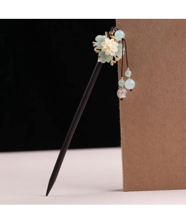 URFEDA Wooden Hair Sticks Chinese Hair Stick Vintage Flowers Hair Clips Elegant Hair Sticks Fashion Hair Stick Hair Accessories Chinese Style Wooden Hair Clips for Women Girls 2 Pieces - Buy Online on GoSupps.com