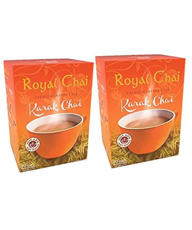Royal Chai Th indien Karak instantan Premium 200g (lot de 2) - Naturel sucr Pack of 2