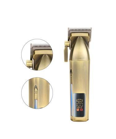 Rechargeable Hair Clippers with LCD Display | Copper Hair Salon Trimmer - International Shipping Available - Buy Online on GoSupps.com
