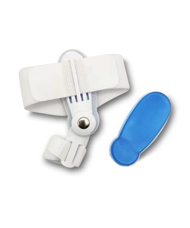 ALINZO Bunion Corrector for Women & Men - Orthopedic Bunion Toe Straightener Adjustable Bunion Splint with Silicone Inner Pad for Bunion Relief(1PC) (White)