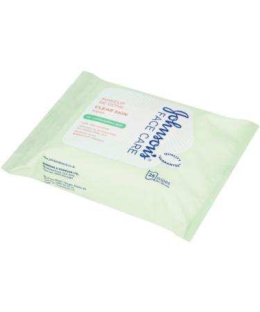 Johnson's Face Care Makeup Be Gone Clear Skin Wipes - 25 Wipes - Buy Online on GoSupps.com
