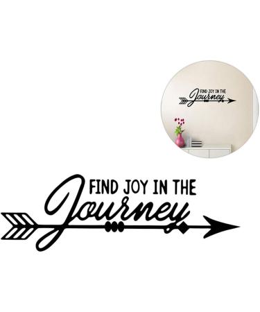 Joyful Journey Arrow Quote Decal Sticker - Wall Vinyl Art Decor - Buy Online on GoSupps.com