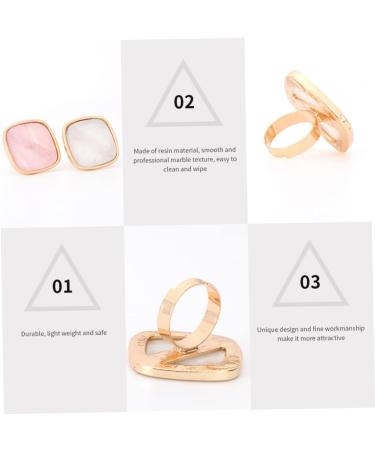 Palettes Annulaires Nail Art 2 Pi ces Taille Standard Motifs Coquillage Marbre pour Manucure Professionnelle Usage Salon Beaut  - Buy Online on GoSupps.com