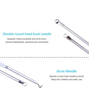 Blackhead Remover Tool Set | 4-Piece Stainless Steel Comedone Extractor & Acne Removal | Best Pore Cleaning Skin Care - Buy Online on GoSupps.com