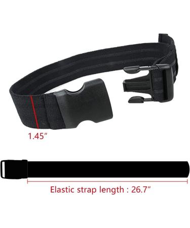 IDOGEAR Tactical Leg Strap Thigh Belt for Holster Knife Outdoors EDC - Elastic Nylon Black - Buy Online on GoSupps.com