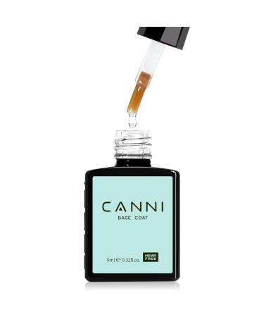 CANNI Gel Base Coat Nail Polish 1Pcs Base Coat 9ML For Gel Nail Polish Soak Off LED UV Nail Lamp Gel Long-Lasting DIY For Home and Nail Salon