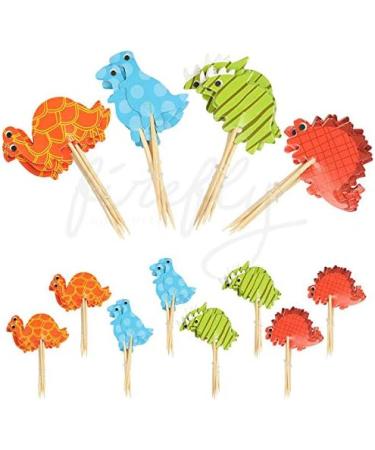 FIREFLY Dinosaur Cupcake Toppers Baby Shower Decorations Party Cake Decorating Supplies First Birthday Decorations Kids Children Baking Supplies (Dino 48) - Buy Online on GoSupps.com