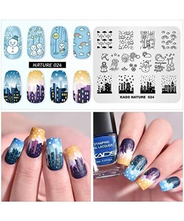 Kad's Nail Stamping Plate NA024 - Sun Doll Rabbit Rainbow Designs for DIY Nail Art & Decoration - International Shipping Available - Buy Online on GoSupps.com