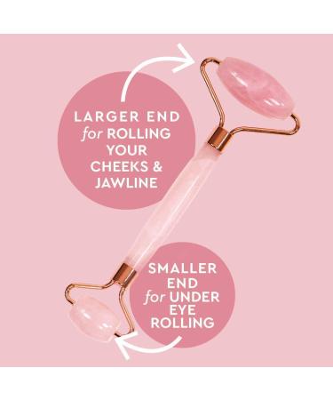 Jade Roller and Gua Sha Set - Opal Jade Facial Roller for Anti-Aging Massage - Natural Jade Stone for Face, Eyes, and Neck - Beauty Tool Set in Opalite Pink - Buy Online on GoSupps.com